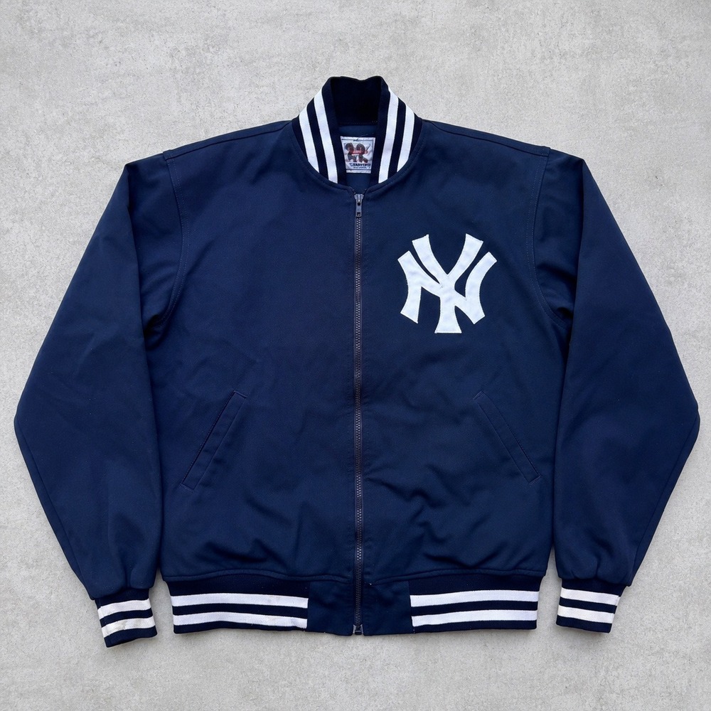 Vintage Starter Diamond Collection New York Yankees Jacket Navy Large 90s